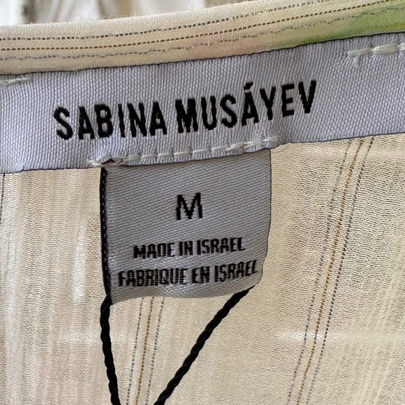 Sabina Musayev Womens  Kochang Silk-Blend Mini Dress, Medium NWT - Picture 6 of 9